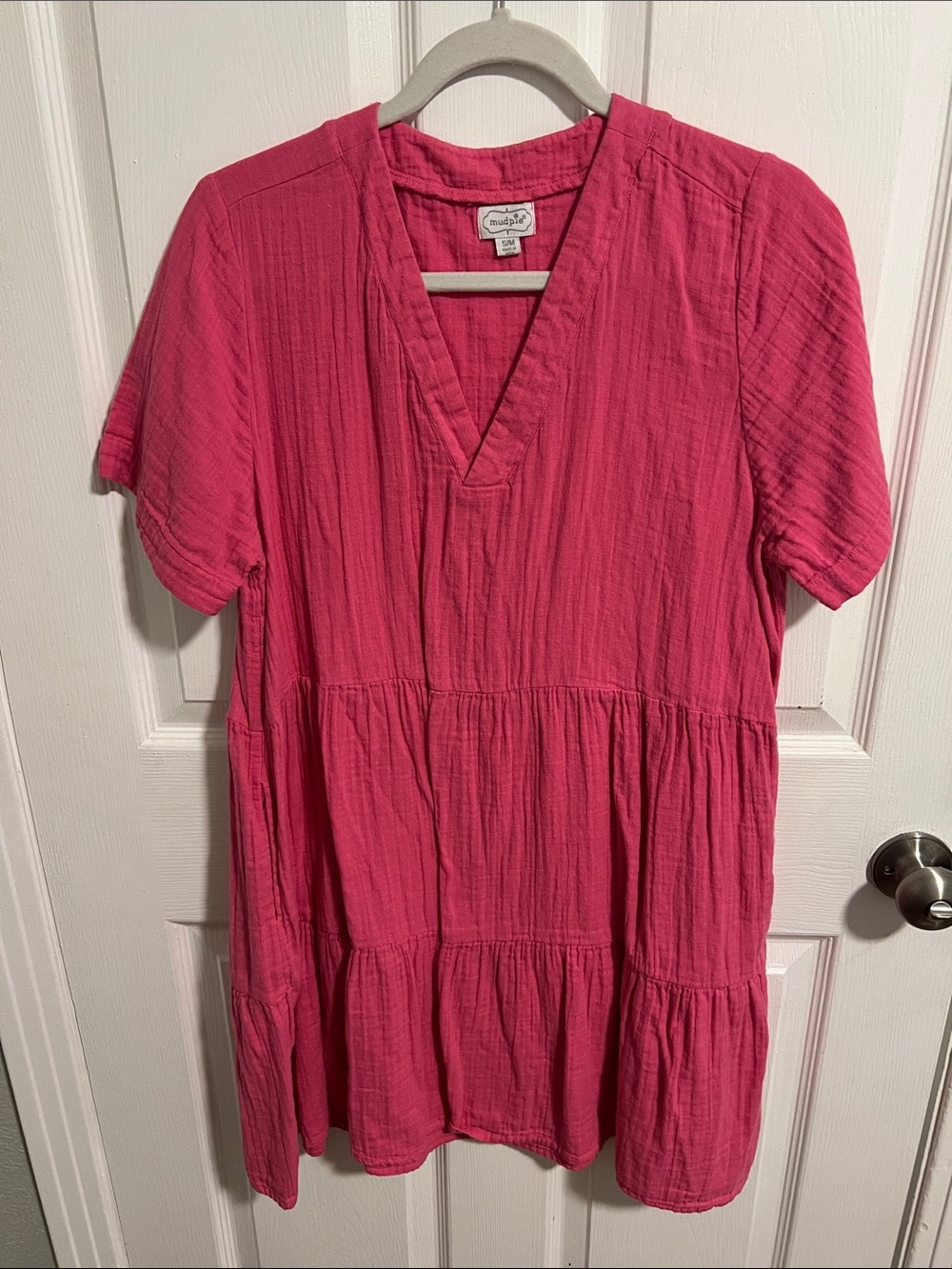 Mudpie Pink cotton gauze dress